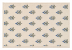 Table Set - Blue Flowers