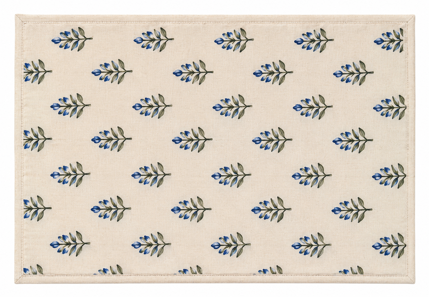 Table Set - Blue Flowers
