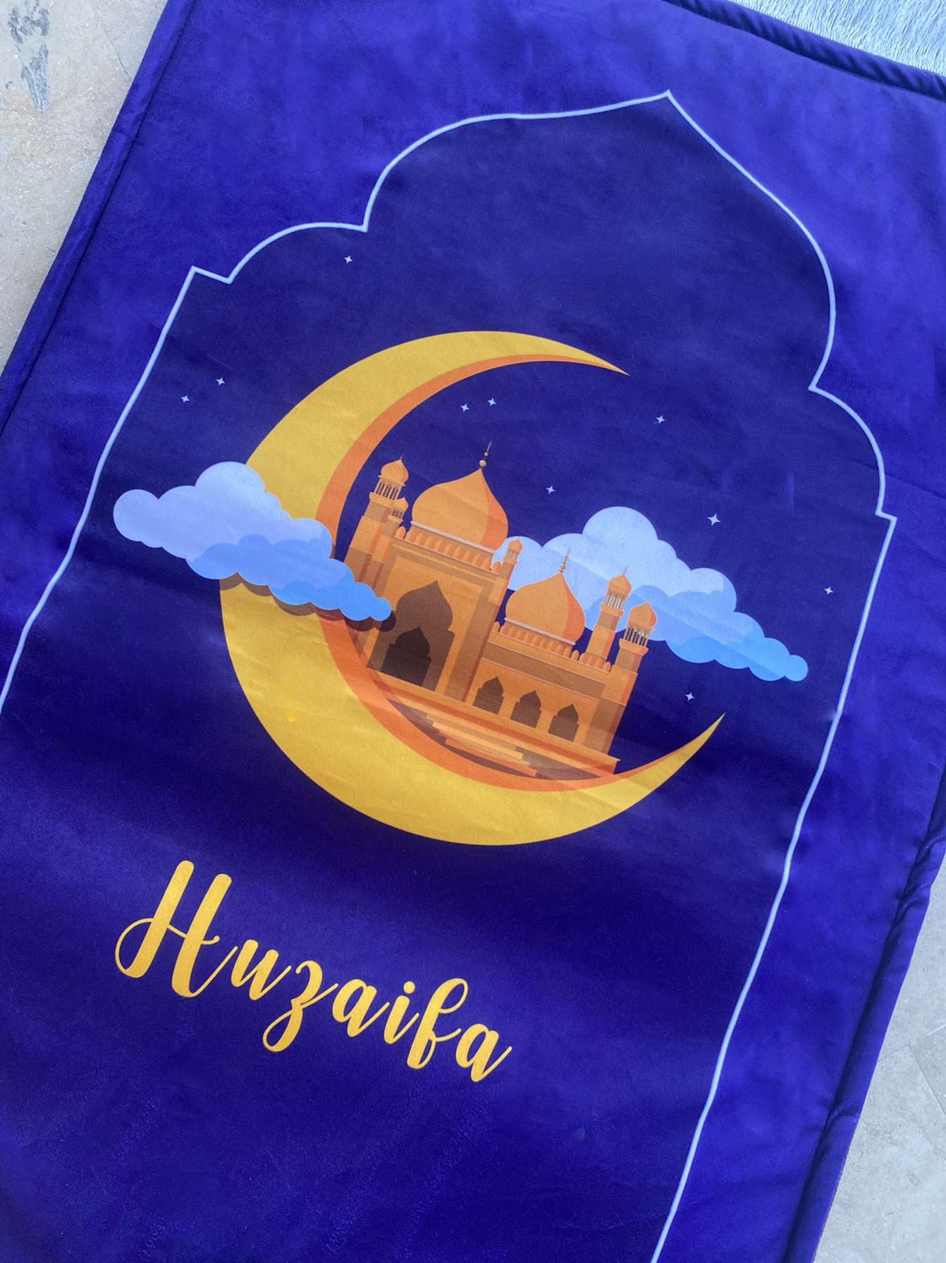 Kids Prayer Mat - Yellow Moon